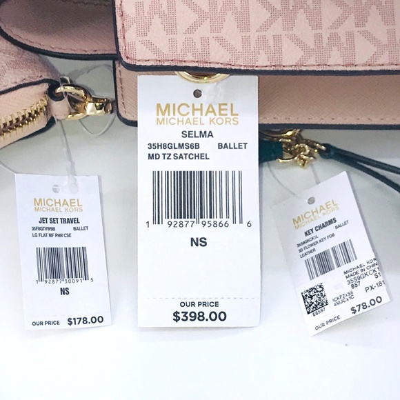 3PCS Michael Kors Selma MD Satchel Wallet Charms - Picture 8 of 8